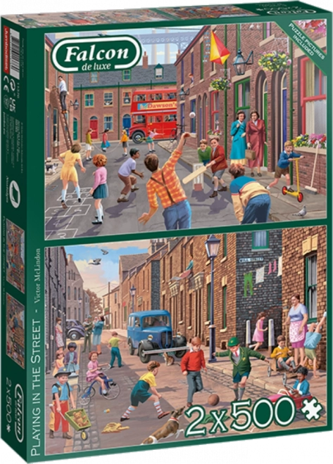 FALCON Puzzle Jeux de rue 2x500 pièces