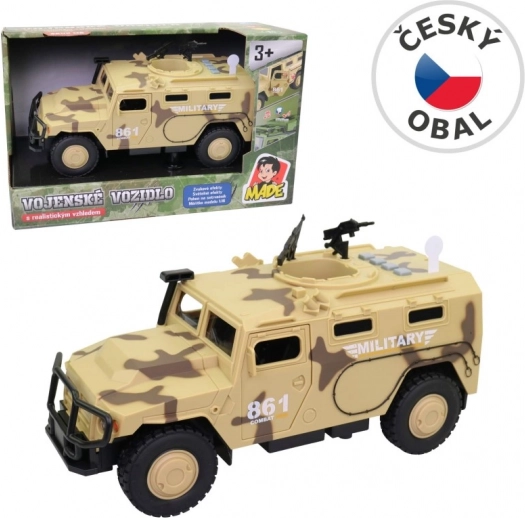 Voiture militaire avec lumières et sons