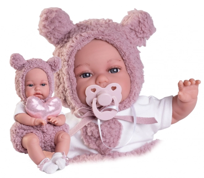 Antonio Juan 70361 TONETA - poupée bébé réaliste avec fonction de mouvement spéciale et corps en tissu doux - 34 cm