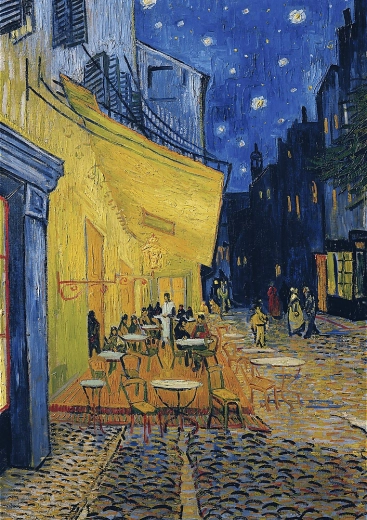 Puzzle Art Collection – terrasse de café la nuit 1000 pièces