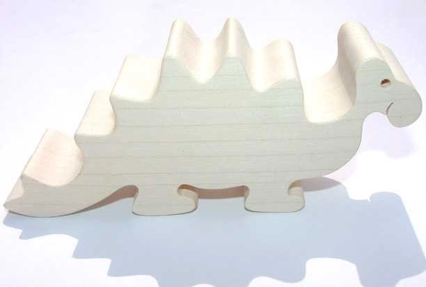 Petit animal en bois stégosaure