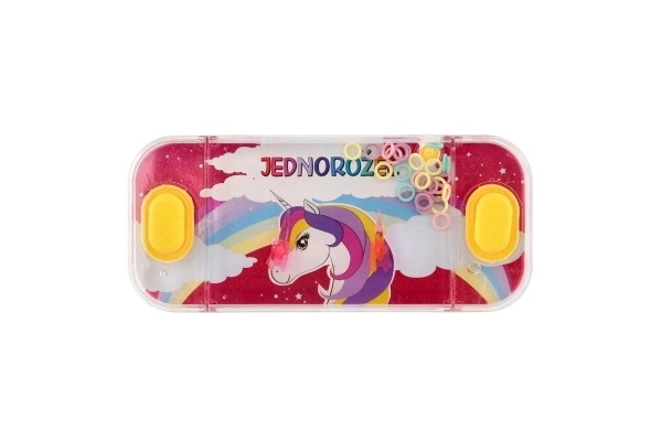 Jeu d'eau casse-tête 15,5x7cm plastique licorne 4 types 24pcs en boîte