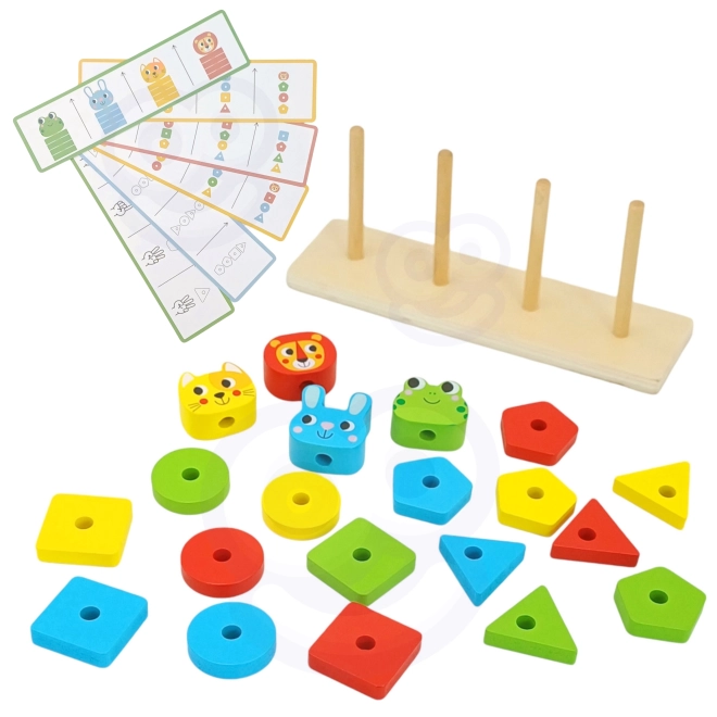 Woopie Montessori Pyramid d'animaux 27 pcs