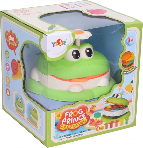 Pâte à modeler – grenouille 15 cm moule avec formes et pâte