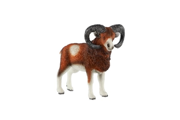 Mouflon européen figurine plastique 8cm en sachet