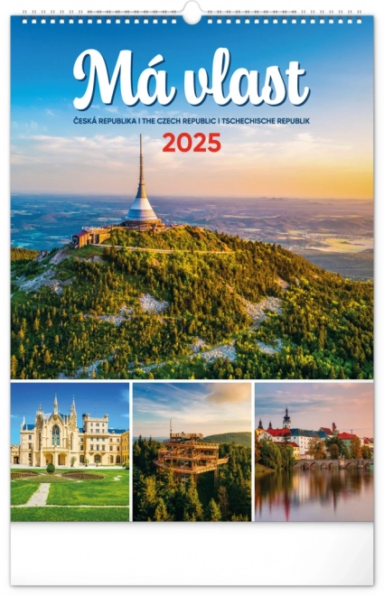Calendrier mural Ma Patrie 2025, 33 × 46 cm
