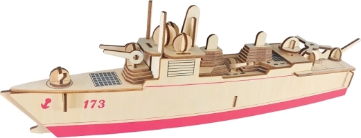 Woodcraft puzzle 3D en bois – destroyer