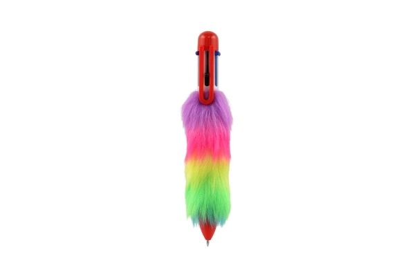 Stylo en peluche coloré avec pompons Teddies