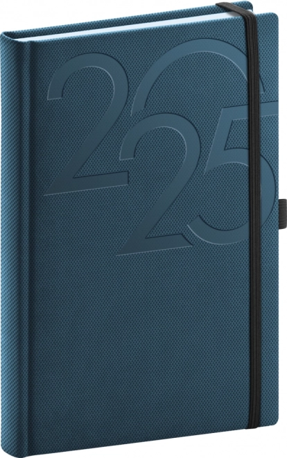 NOTIQUE Agenda Ajax 2025, bleu, 15 x 21 cm