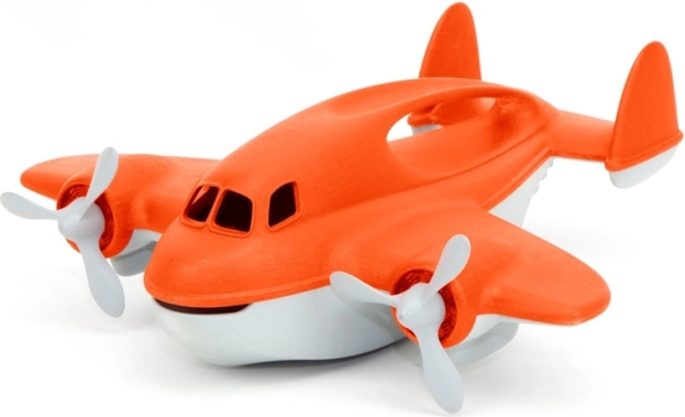 Green Toys avion pompier orange