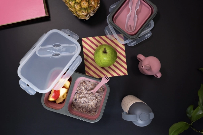 Tasse en silicone 2 en 1, Gris Colombe