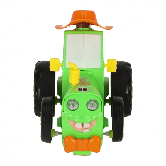Tracteur de danse sautillant vert à télécommande