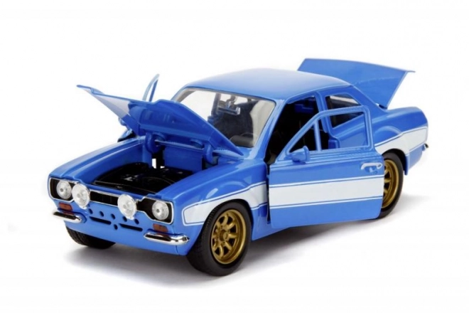 Modèle de voiture 1974 Ford Escort de Fast and Furious 1:24