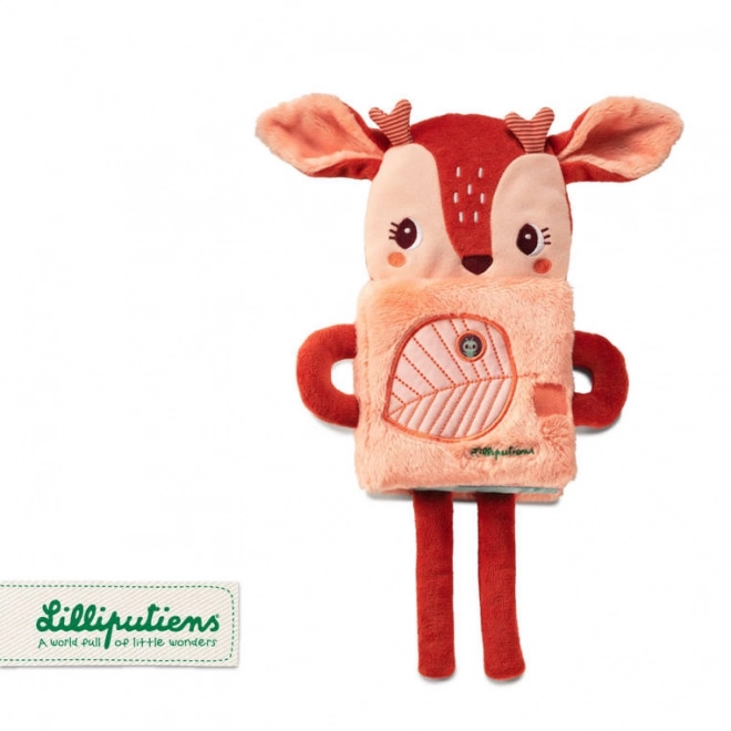 Lilliputiens - livre textile avec image lumineuse - faon Stella