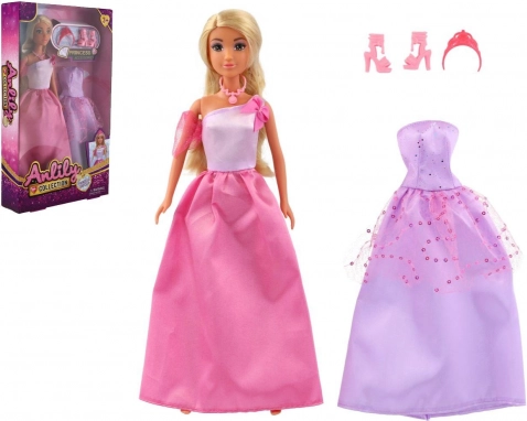 Poupée princesse Anlily avec tenue de rechange