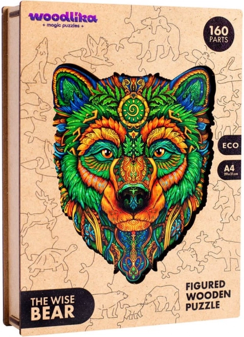 Puzzle en bois Ours sage