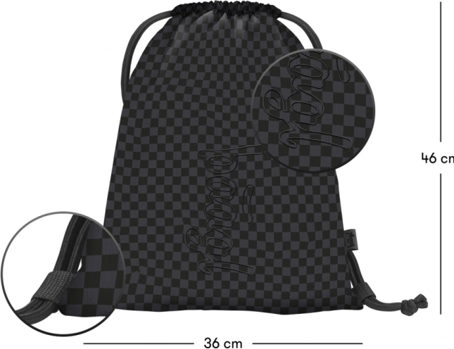 Ensemble de fournitures scolaires BAAGL Skate Max gris : sac à dos, trousse et sac