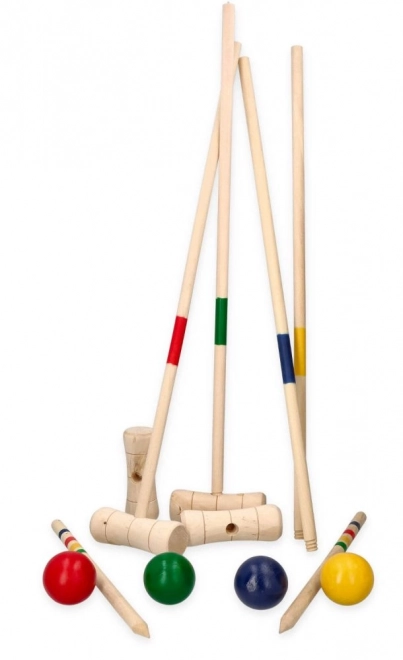 Jeu de croquet en bois 24 pièces - pour enfants et adultes