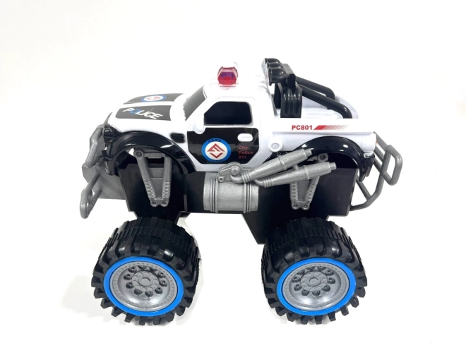 Voiture de police à inertie type monster truck