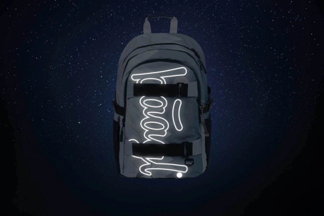 BAAGL Sac à dos scolaire Skate Moon