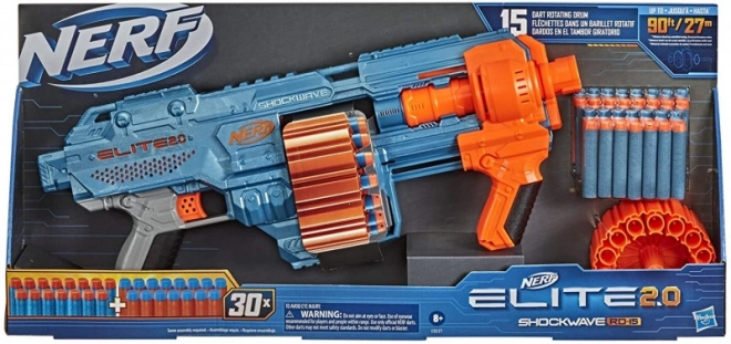 Pistolet Nerf Shockwave RD-15 avec munitions