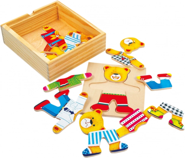 Puzzle Bino avec armoire et ourson
