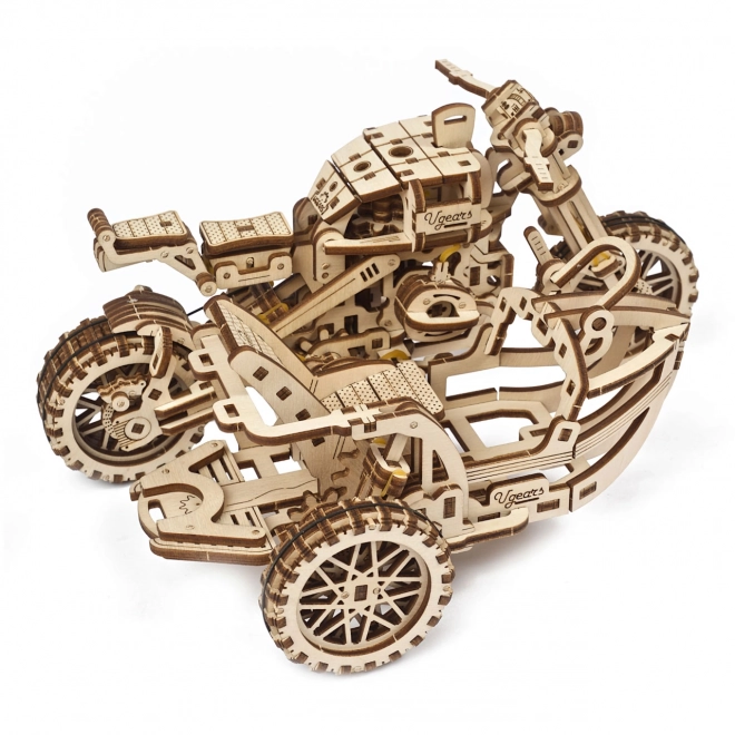 Ugears puzzle 3D Moto avec side-car 380 pièces