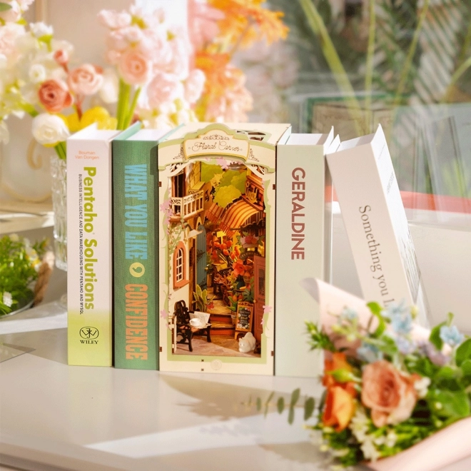 RoboTime Puzzle 3D Arrêt de Livres Coin Fleuri