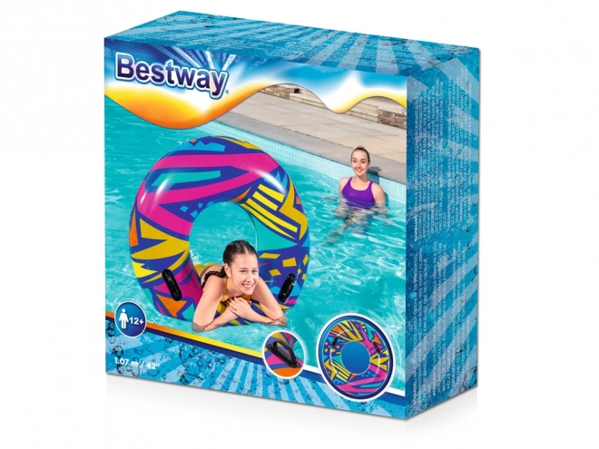 Bouée gonflable Bestway Geometric pour enfants – Blanc