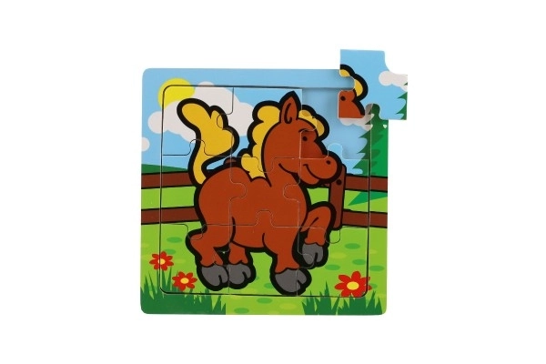 Mini puzzle Mes premiers animaux - 9 pièces