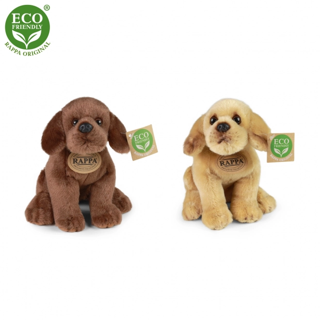 Chien en peluche labrador assis 20 cm ÉCOLOGIQUE