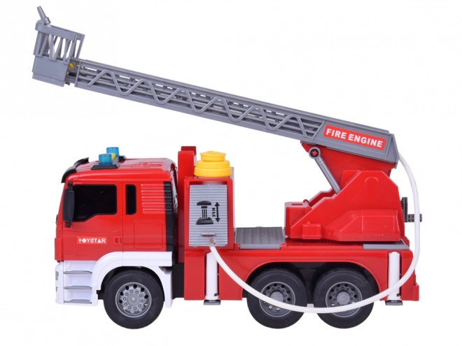Camion de pompiers avec fonction d'eau et échelle mobile