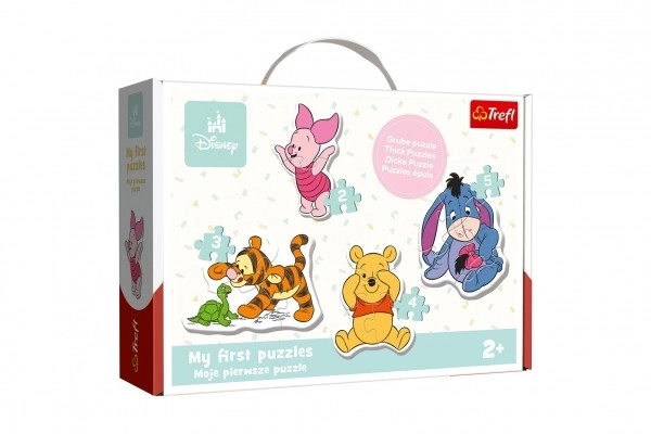 Puzzles pour enfants Disney : Winnie l'ourson 4 en 1