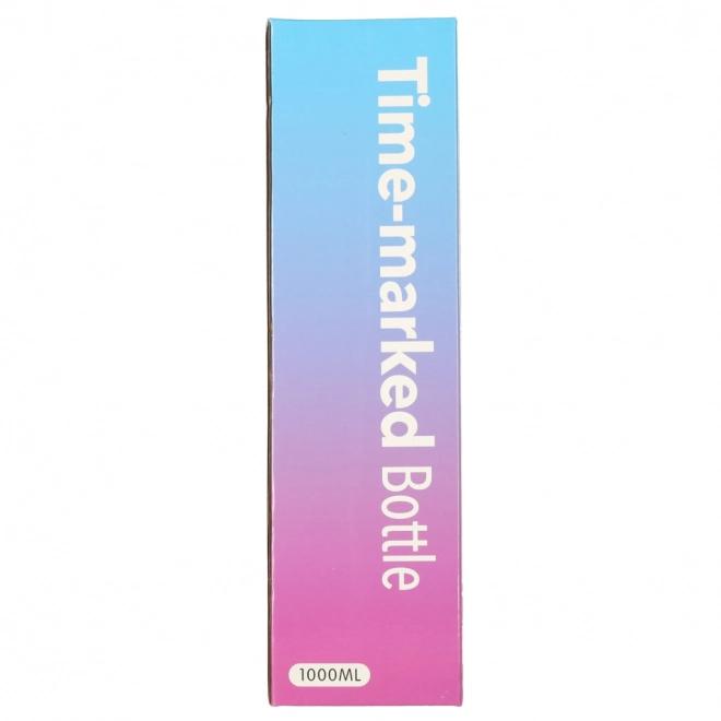 Bouteille d'eau avec paille et motivation 1l noir