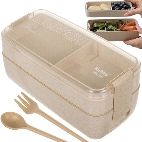 Boîte à déjeuner - boîte à goûter 750ml Ruhhy 24528