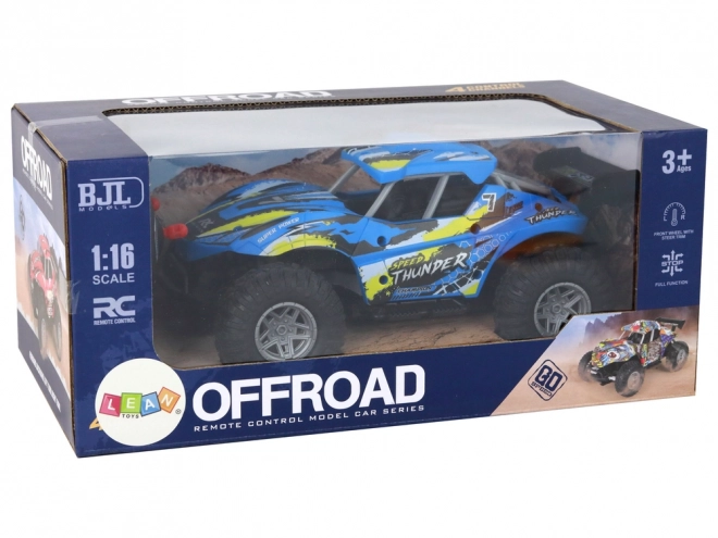 Voiture tout-terrain télécommandée RC 1:16 Couleur bleue