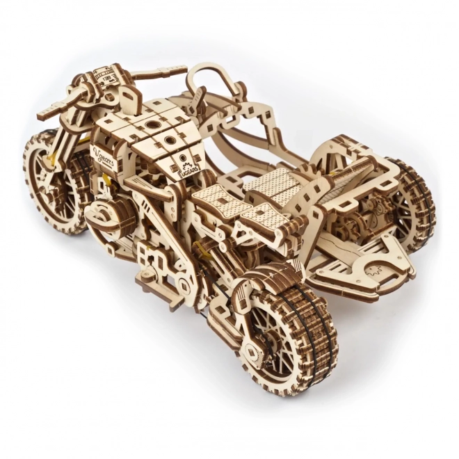 Ugears puzzle 3D Moto avec side-car 380 pièces