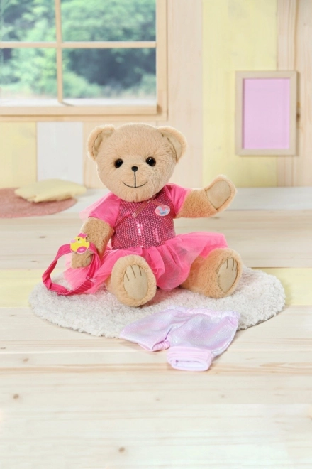 Ourson BABY born, tenue blanche