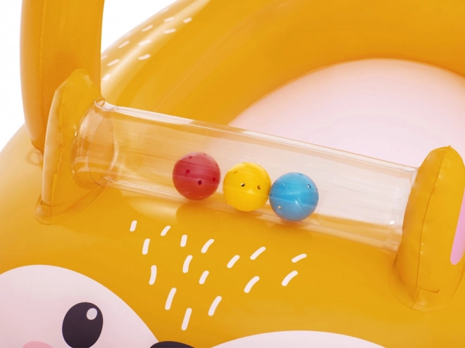Bateau gonflable pour enfants Renard avec toit amovible