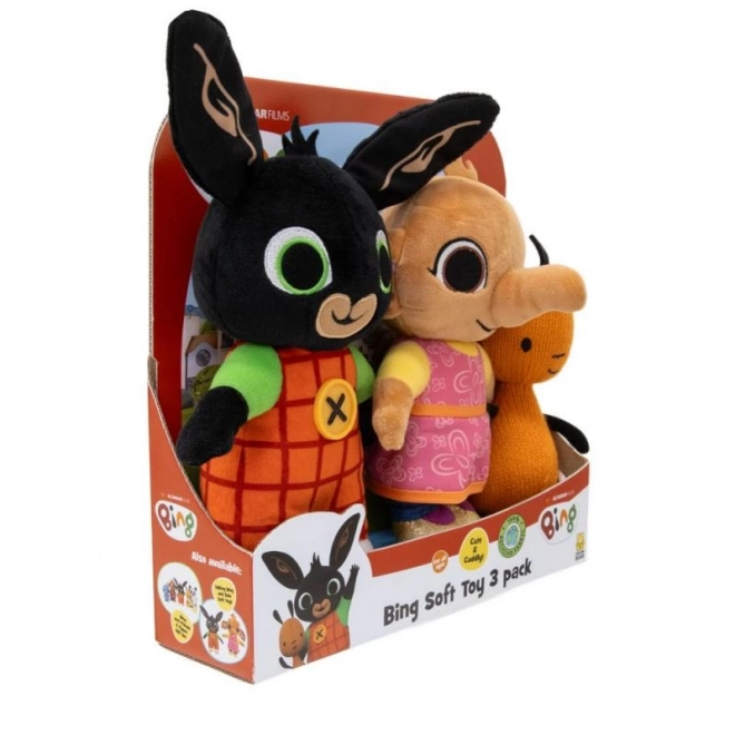 Bing et amis ensemble de 3 personnages en peluche