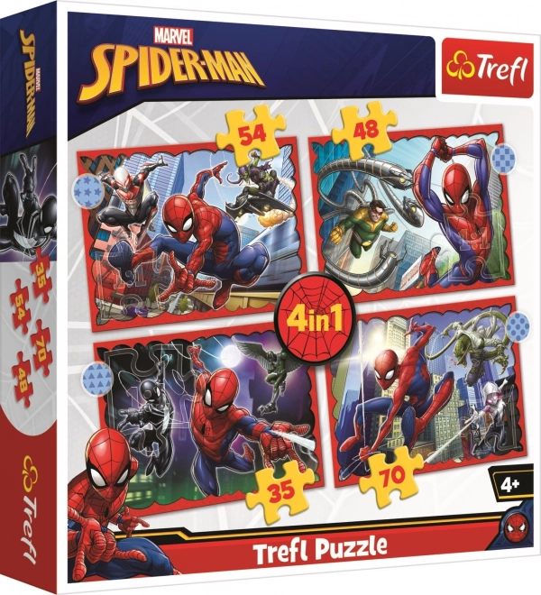 Puzzle 4v1 Héros Spider-Man