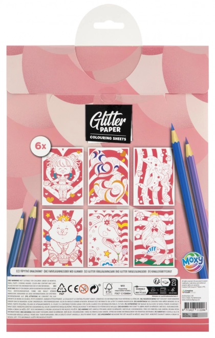 Livres à colorier brillants taille A4