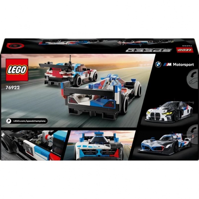 LEGO Speed Champions 76922 Voitures de course BMW M4 GT3 et BMW M Hybrid V8