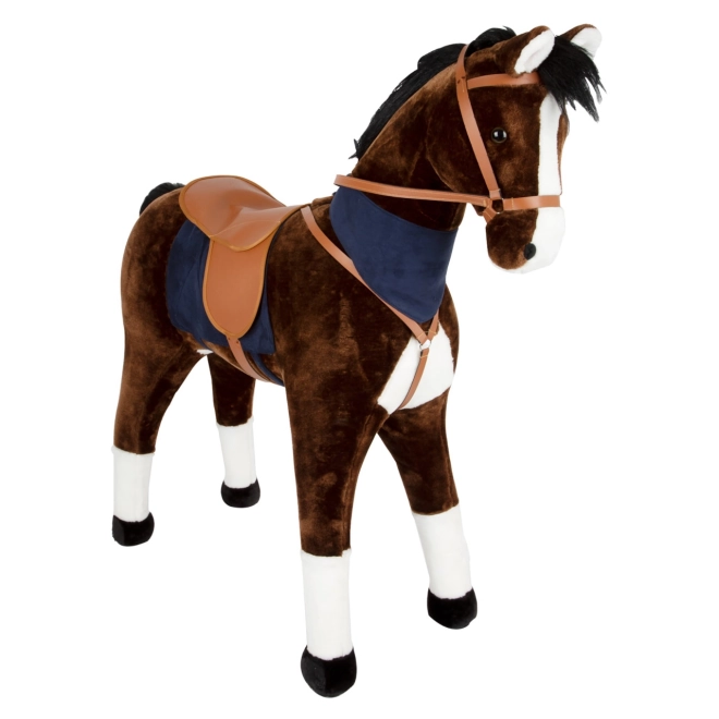 Cheval à bascule XL marron avec son