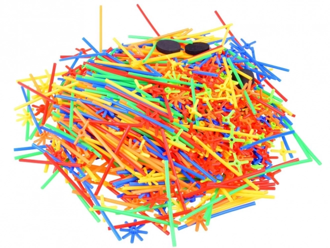 Jeu de construction créatif tubes et bâtonnets