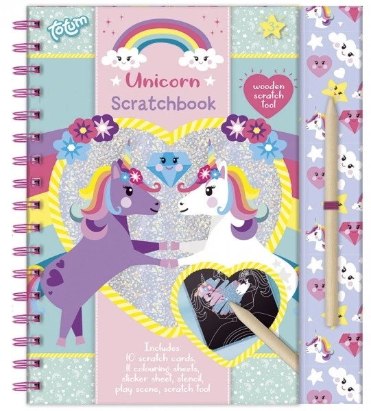 Livre à gratter Licorne