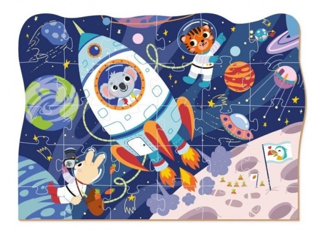 DODO Puzzle Transport : Voyage spatial 30 pièces