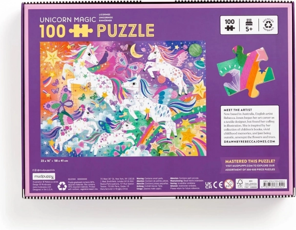 Puzzle Licornes Magiques 100 pièces