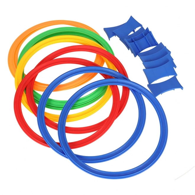 Jeu de saut - cercles colorés