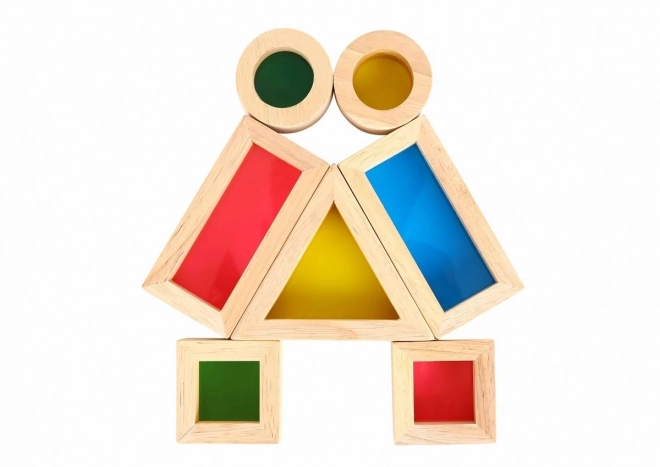Blocs en bois colorés avec miroirs TOOKY TOY